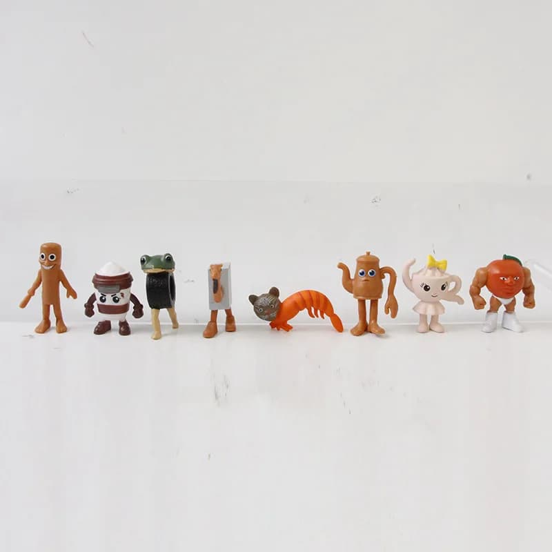 24PCS Funny Mini Figures Italian Brainrot Set Tung Tung Tung Sahur Tralalero Tralala Ornaments Figurine Action Figure Toys Gifts