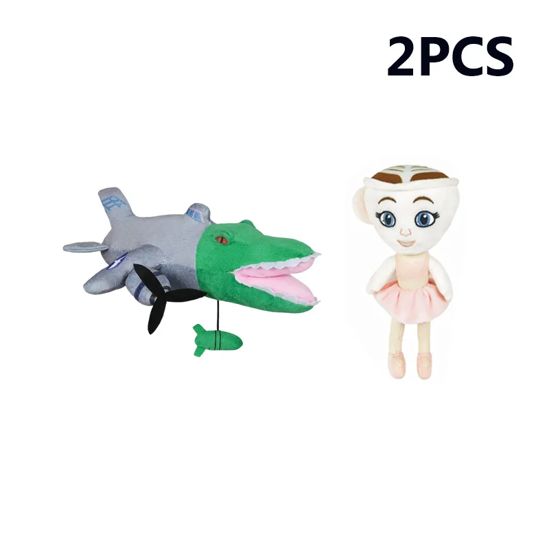 Tungtungsahur Włoski Brainrot Tralalero Tralala Ballerina Cappuccina Zwierzęca pluszowa zabawka Zabawna pluszowa zabawka Towarzysząca lalka Prezent