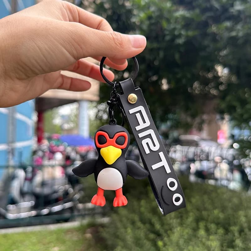 Tralalero Tralala Animals Keychains Anime Tung Tung Sahur Brainrot Car Keys Ring Action Figures Toy Keychains Bags Pendant