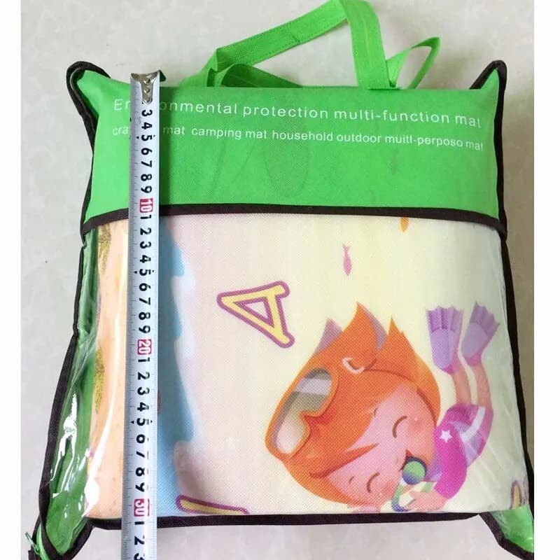 Mata do zabawy dla niemowląt, edukacyjna zabawka dla dzieci – mata do raczkowania / dywanik do zabawy,  dwustronnie drukowany dywanik dziecięcy z pianki na podłogę.