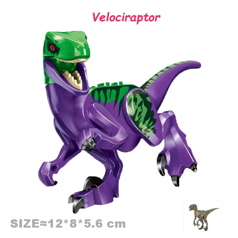 Cool Jurassic Dinosaurs World Velociraptor Triceratops Indominus T-Rex Model Assemble Building Blocks Toys For Children Boy Gift