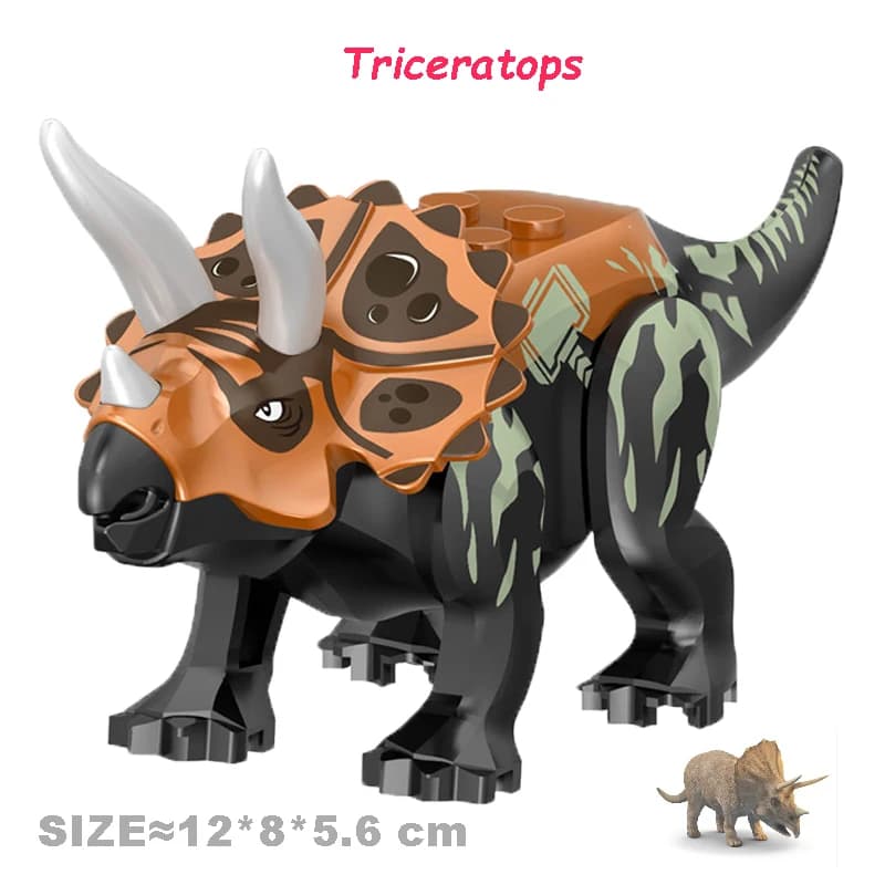 Cool Jurassic Dinosaurs World Velociraptor Triceratops Indominus T-Rex Model Assemble Building Blocks Toys For Children Boy Gift