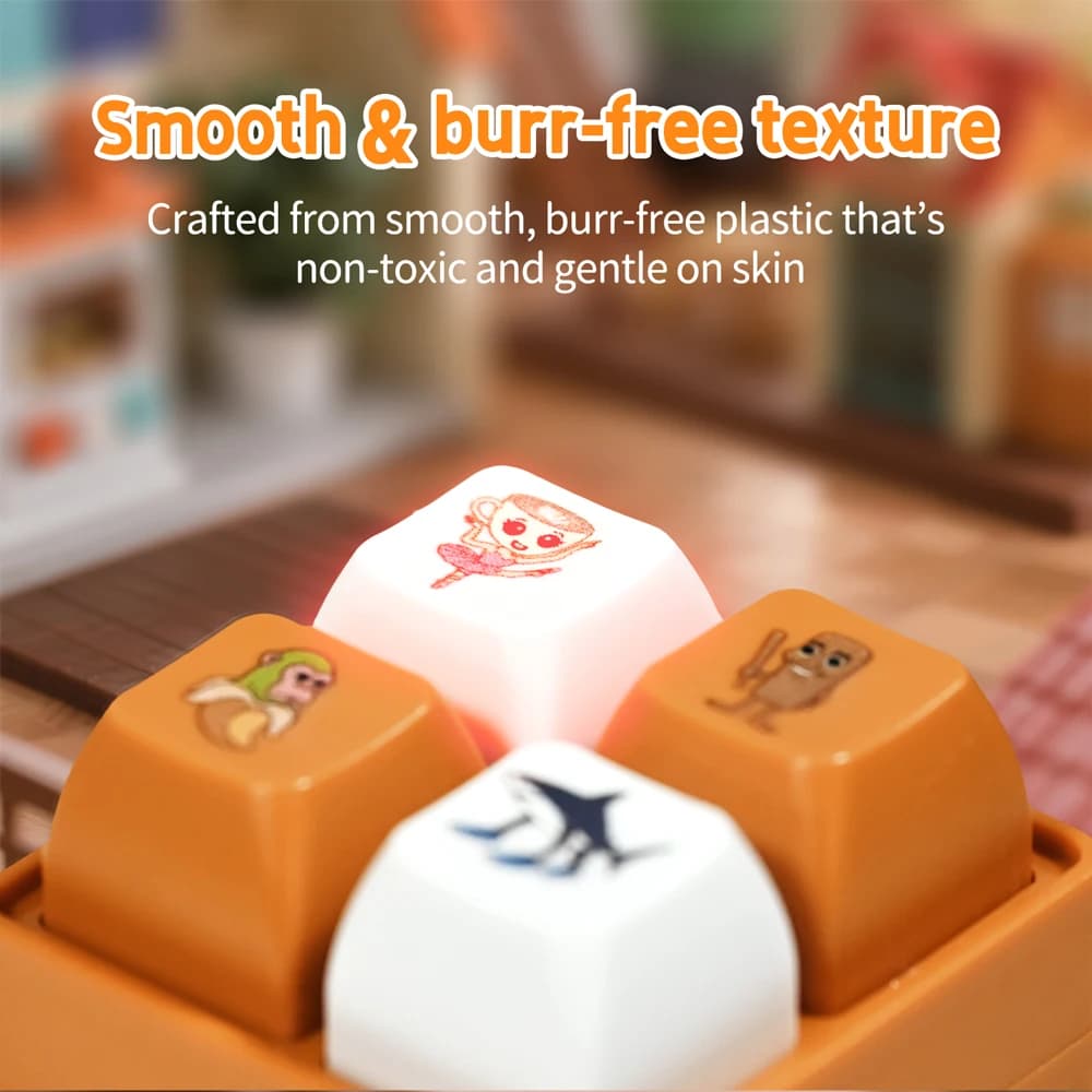 New Tralalero Tralala Tungtungtung Wooden Stick Man 4 Button Keychain Pendant Meme Brainrot Anime Peripheral Decor Gift Toys